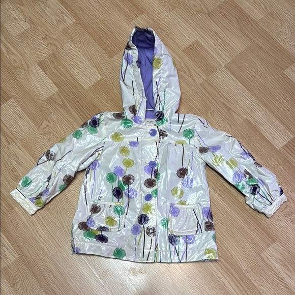 Old Navy fleece lined Floral Raincoat - Picture 1 of 8